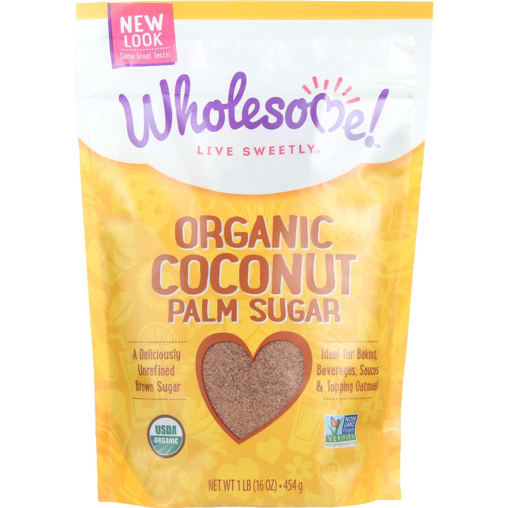 WHOLESOME SWEETENERS: Organic Coconut Palm Sugar, 16 oz - Baking Redefined