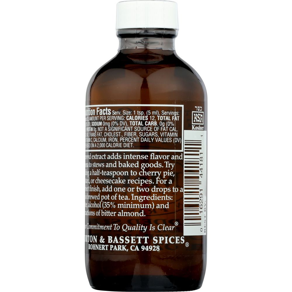 MORTON & BASSETT: Pure Almond Extract, 4 oz - Baking Redefined