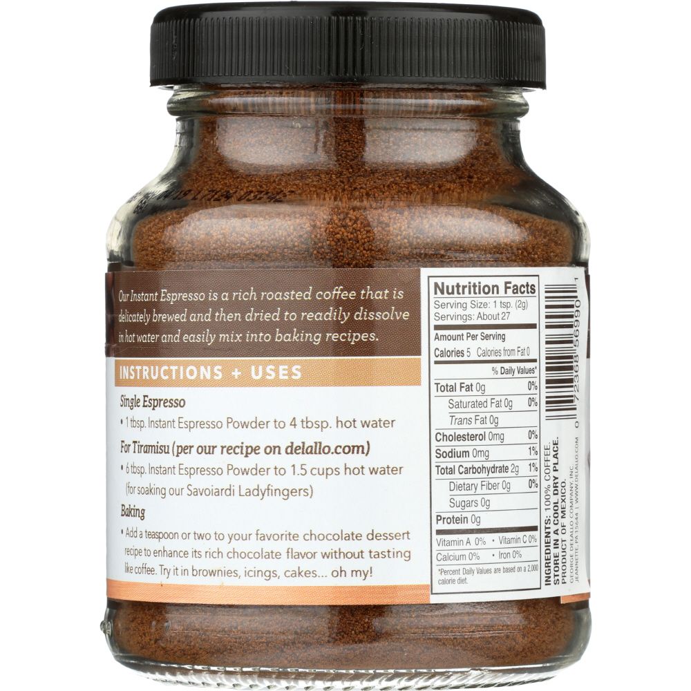 DELALLO: Baking Powder Espresso, 1.94 oz - Baking Redefined
