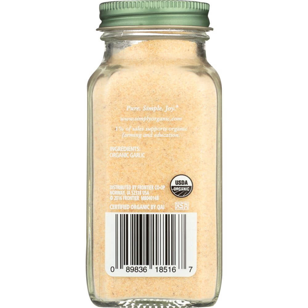 SIMPLY ORGANIC: Garlic Powder, 3.64 Oz - Baking Redefined