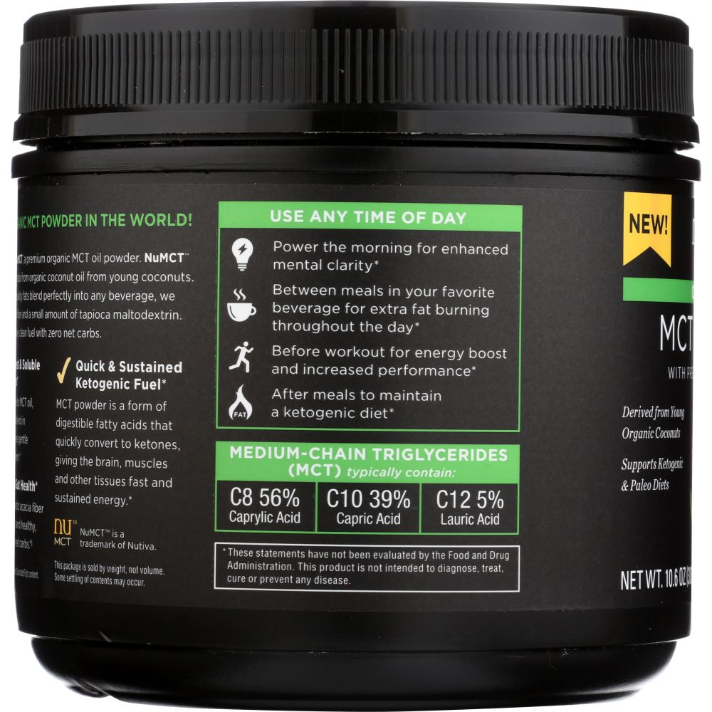 NUTIVA: MCT Powder, 10.6 oz - Baking Redefined