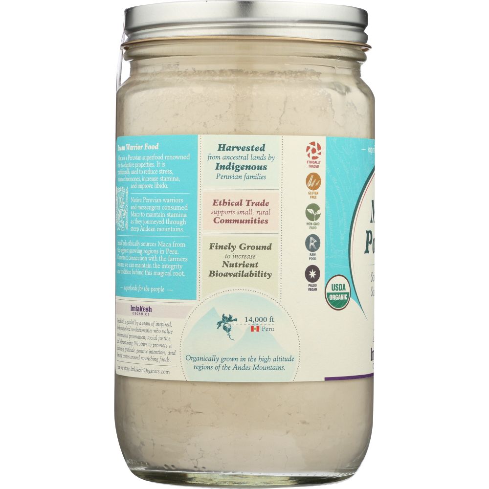 IMLAKESH ORGANICS: Maca Powder Organic, 12 oz - Baking Redefined