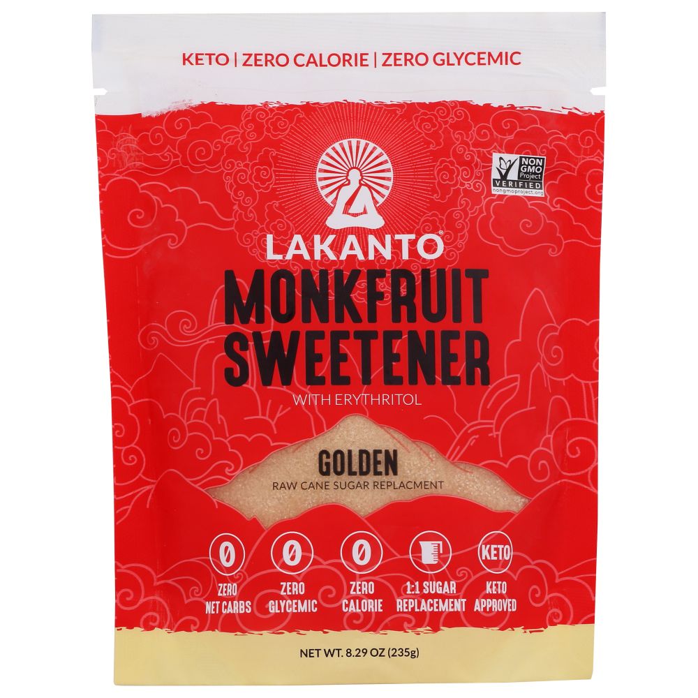 LAKANTO: Golden Monkfruit Sweetener Sugar Substitute, 8.29 oz - Baking Redefined