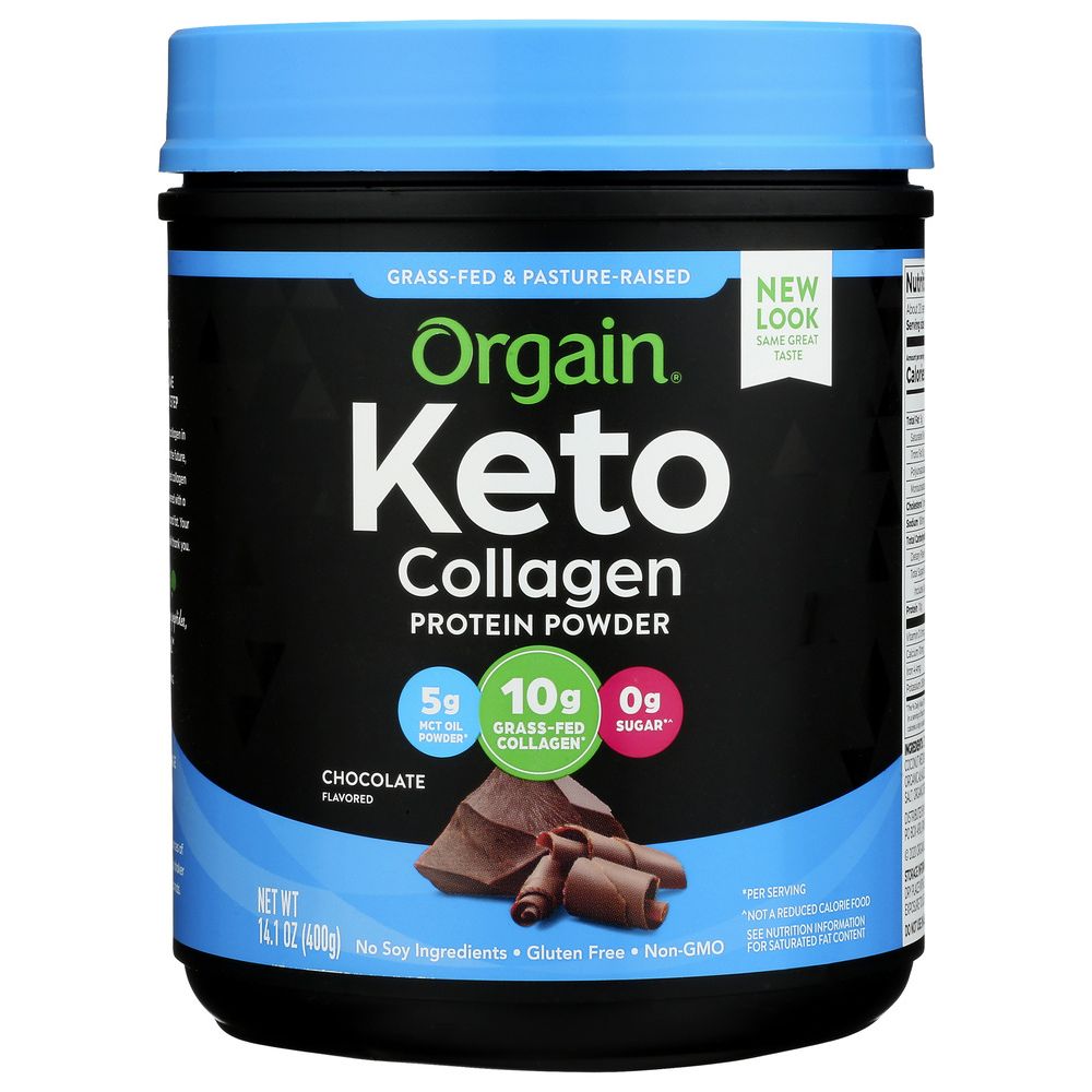 ORGAIN: Prtn Collagen Pwdr Choc, 0.88 lb - Baking Redefined