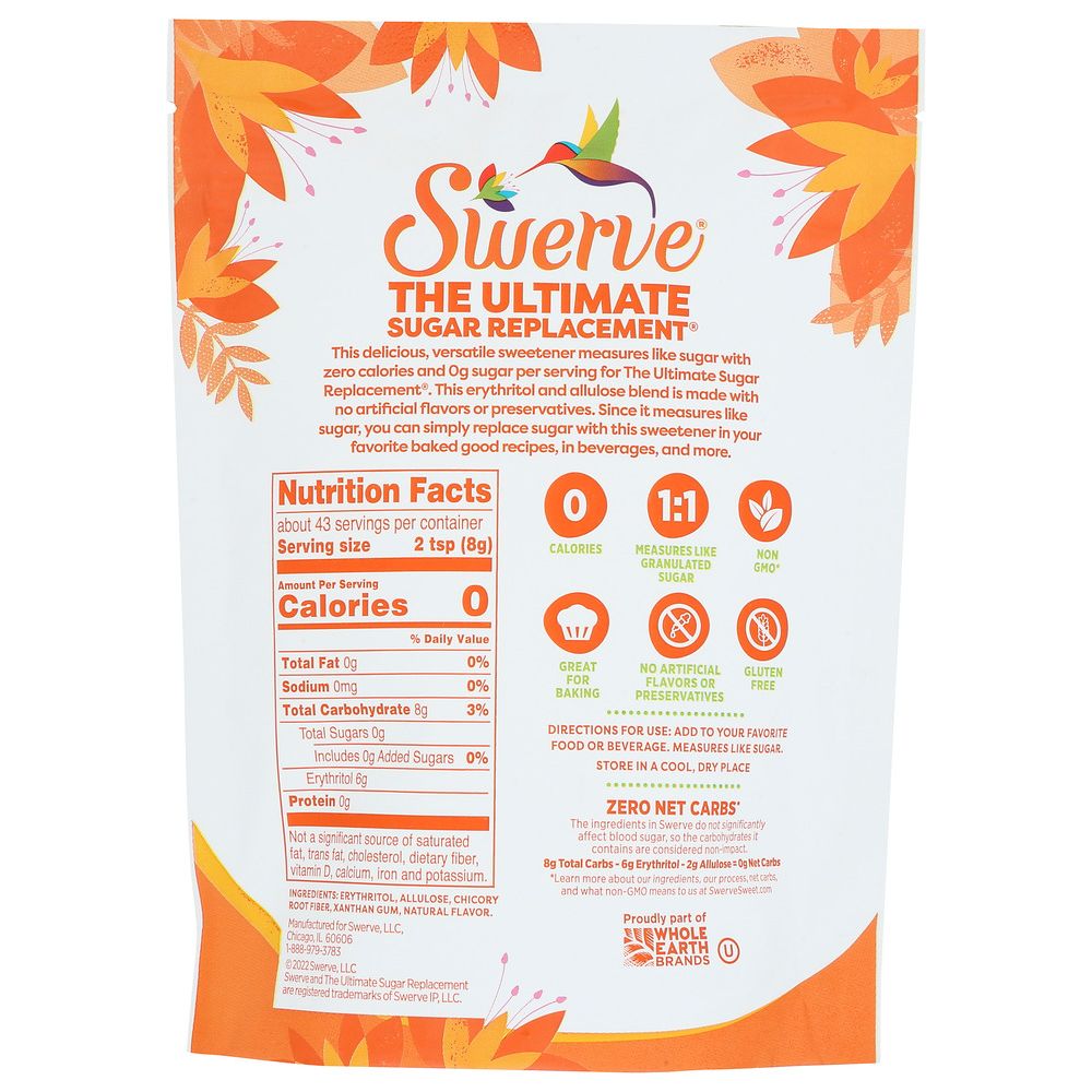 SWERVE: Sweetener Granular, 12 oz - Baking Redefined