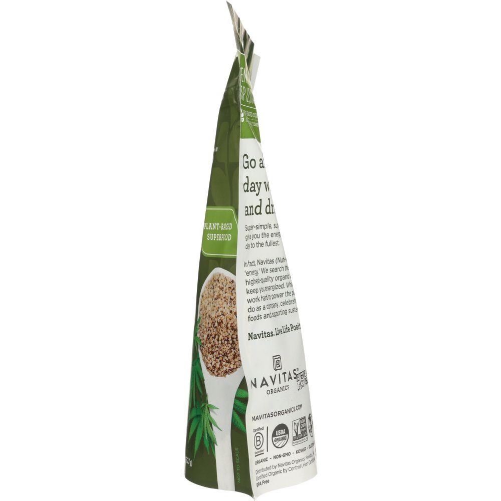 NAVITAS: Organic Shelled Hemp Seeds, 8 oz - Baking Redefined