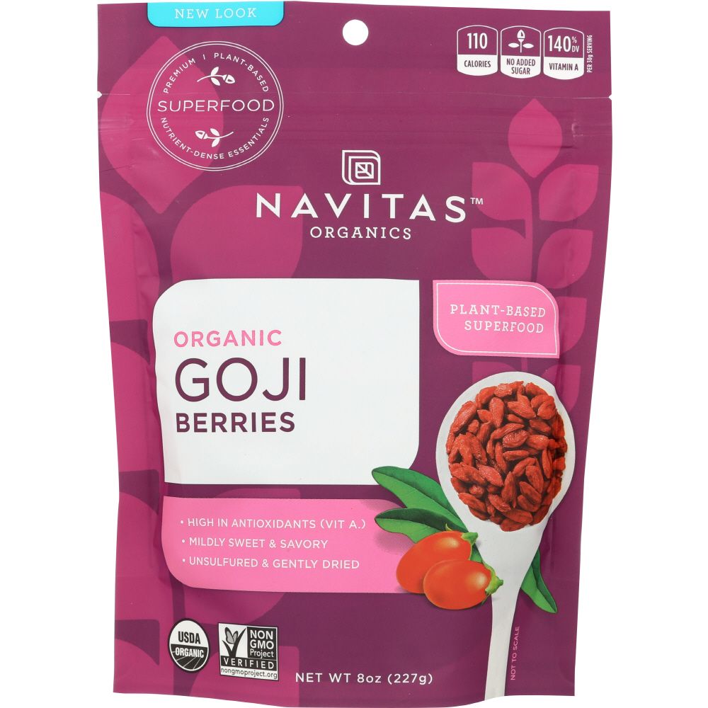 NAVITAS: Organic Goji Berries, 8 oz - Baking Redefined