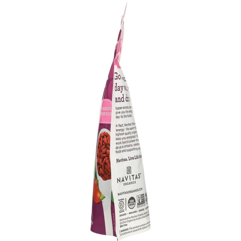 NAVITAS: Organic Goji Berries, 8 oz - Baking Redefined