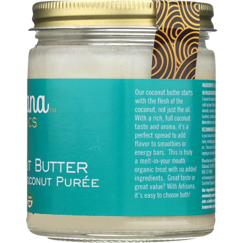 ARTISANA: Organic Raw Coconut Butter, 8 oz - Baking Redefined