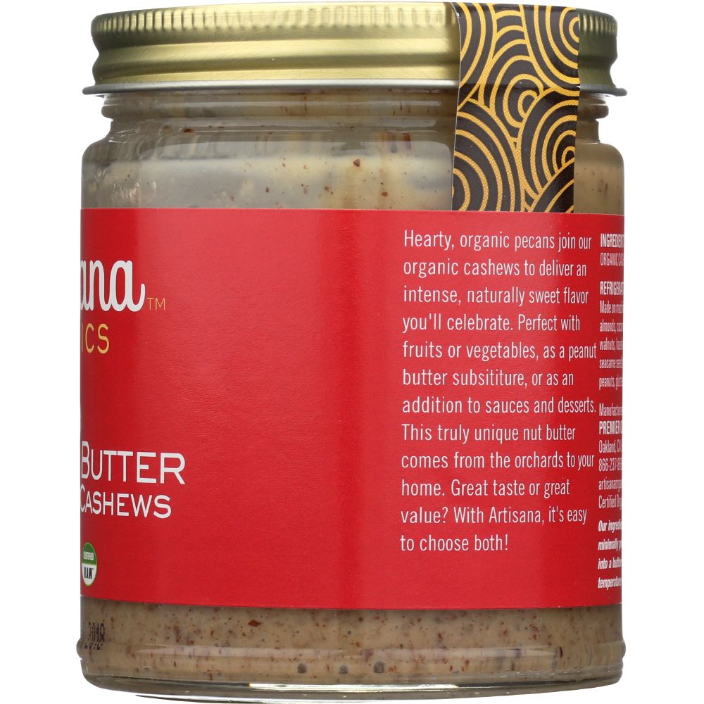 ARTISANA: Pecan Butter with Cashews, 8 oz