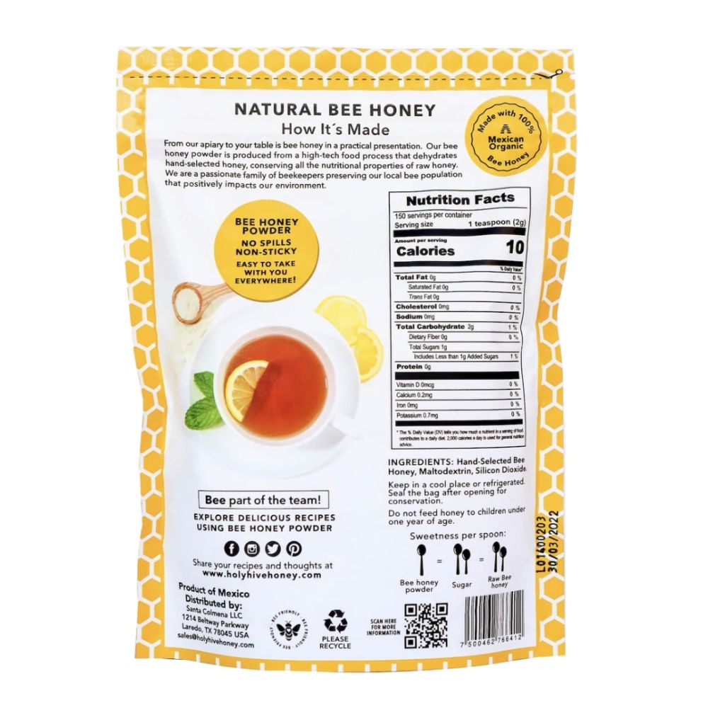 HOLY HIVE: Powder Bee Honey, 10 oz - Baking Redefined