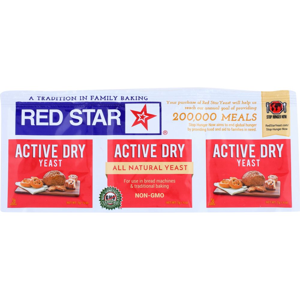 RED STAR: Active Dry Yeast Gluten Free 3 Packs, 0.75 oz