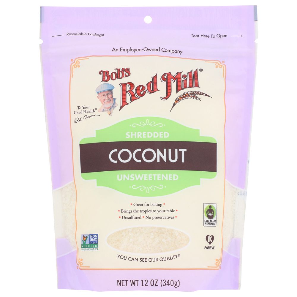 BOBS RED MILL: Shredded Coconut, 12 oz - Baking Redefined