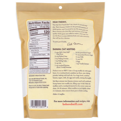 BOBS RED MILL: Flour Oat, 20 oz