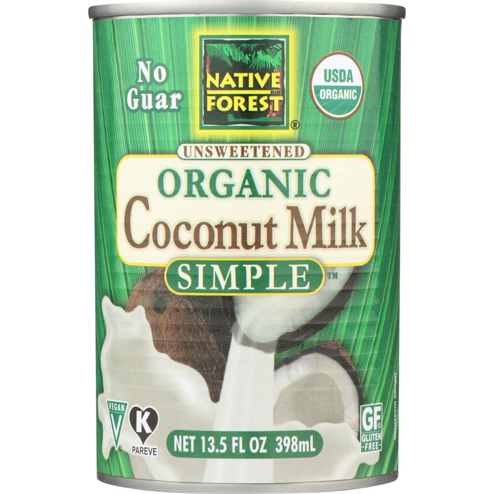 NATIVE FOREST: Simple Unsweetened Organic Coconut Milk, 13.5 oz