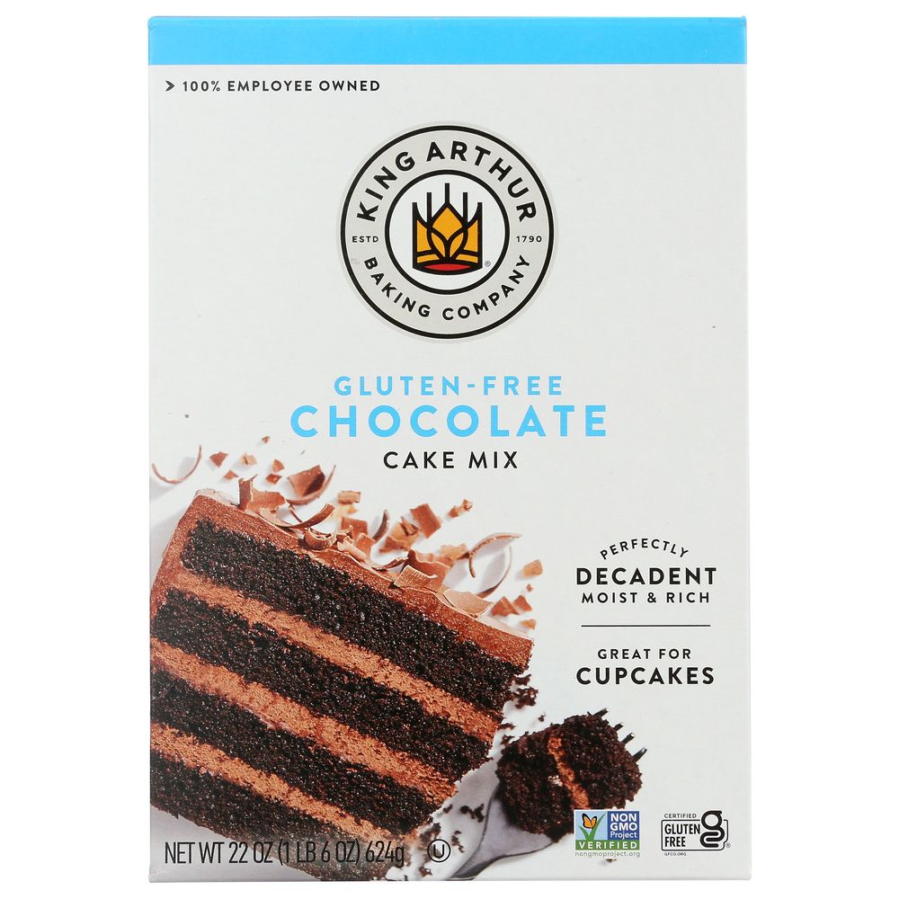 KING ARTHUR FLOUR: Gluten Free Chocolate Cake Mix, 22 oz