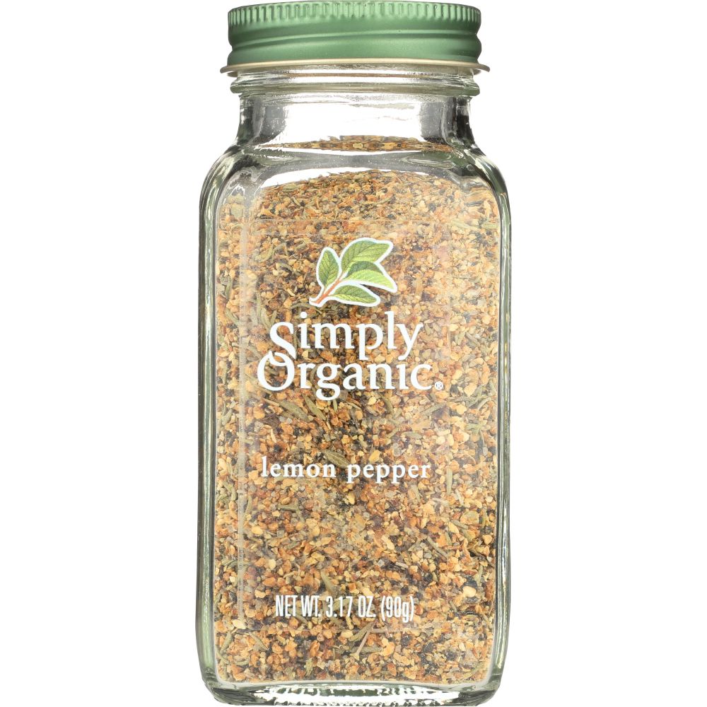 SIMPLY ORGANIC: Lemon Pepper Seasoning, 3.17 Oz - Baking Redefined