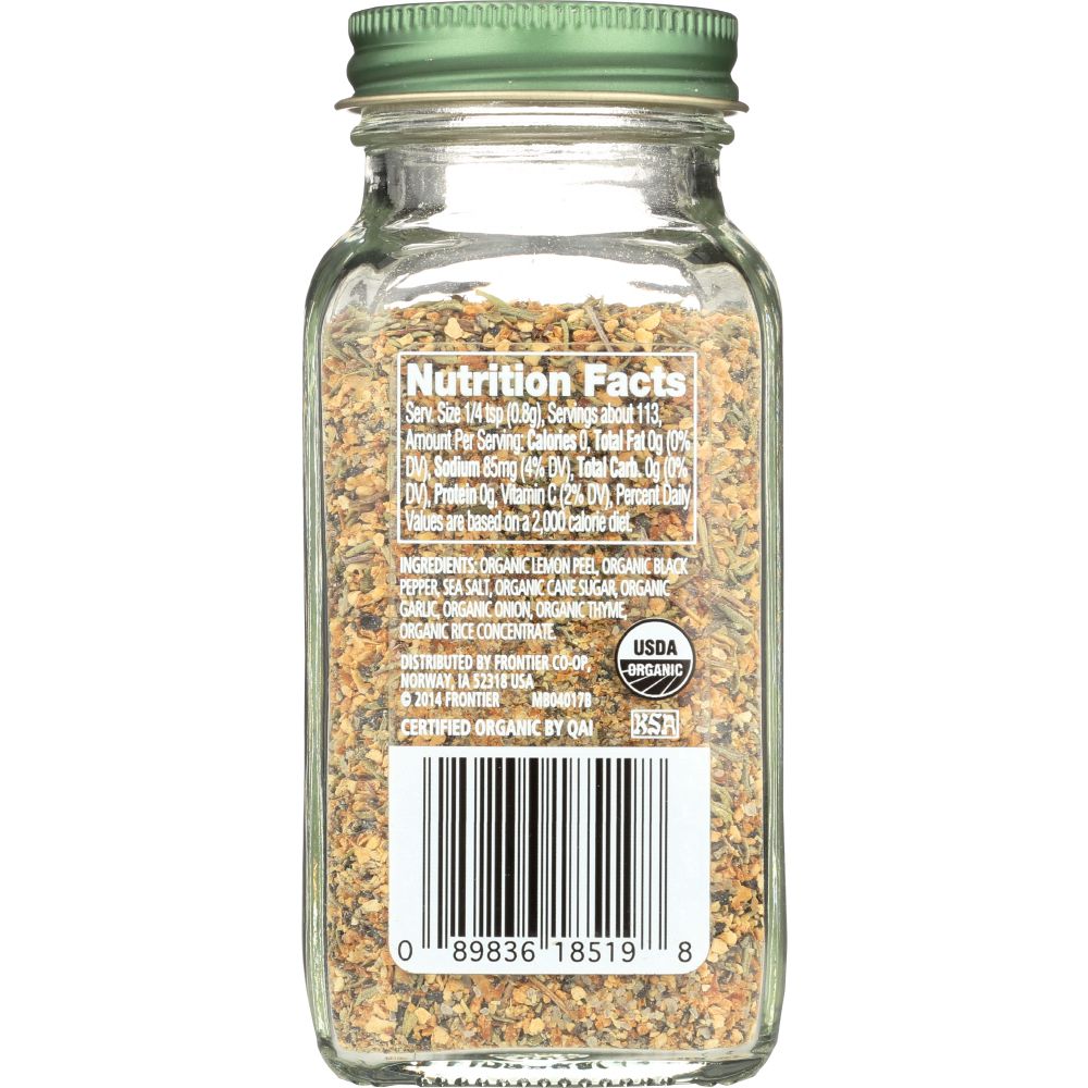 SIMPLY ORGANIC: Lemon Pepper Seasoning, 3.17 Oz