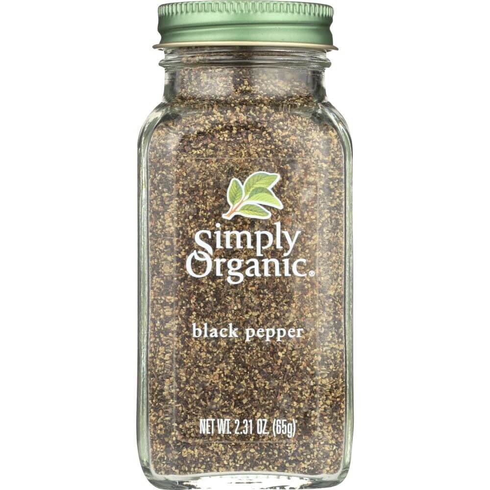 SIMPLY ORGANIC: Black Pepper, 2.31 Oz - Baking Redefined
