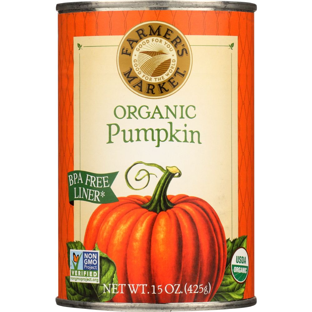 FARMERS MARKET FOODS: Organic Canned Pumpkin, 15 oz - Baking Redefined