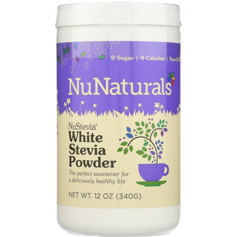 NUNATURALS INC: White Stevia Powder Sweetener, 12 oz