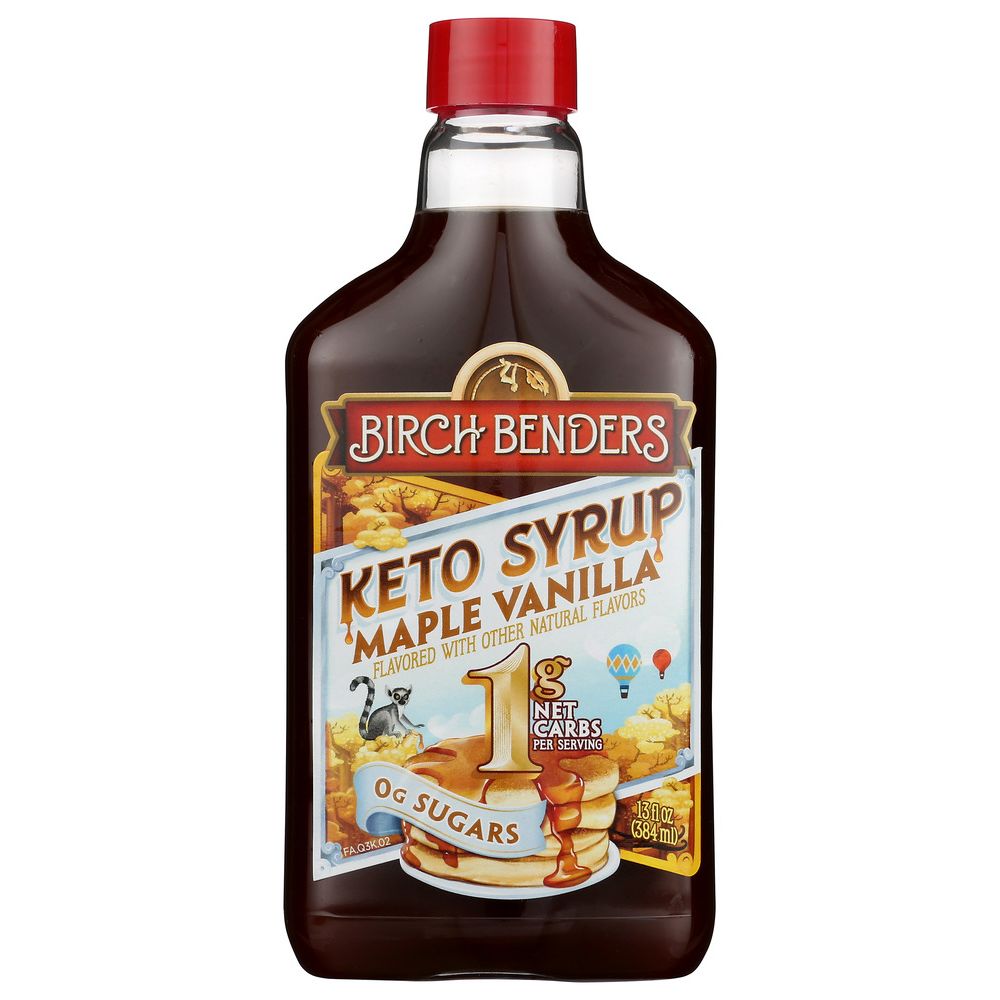 BIRCH BENDERS: Keto Syrup Maple Vanilla, 13 fo - Baking Redefined
