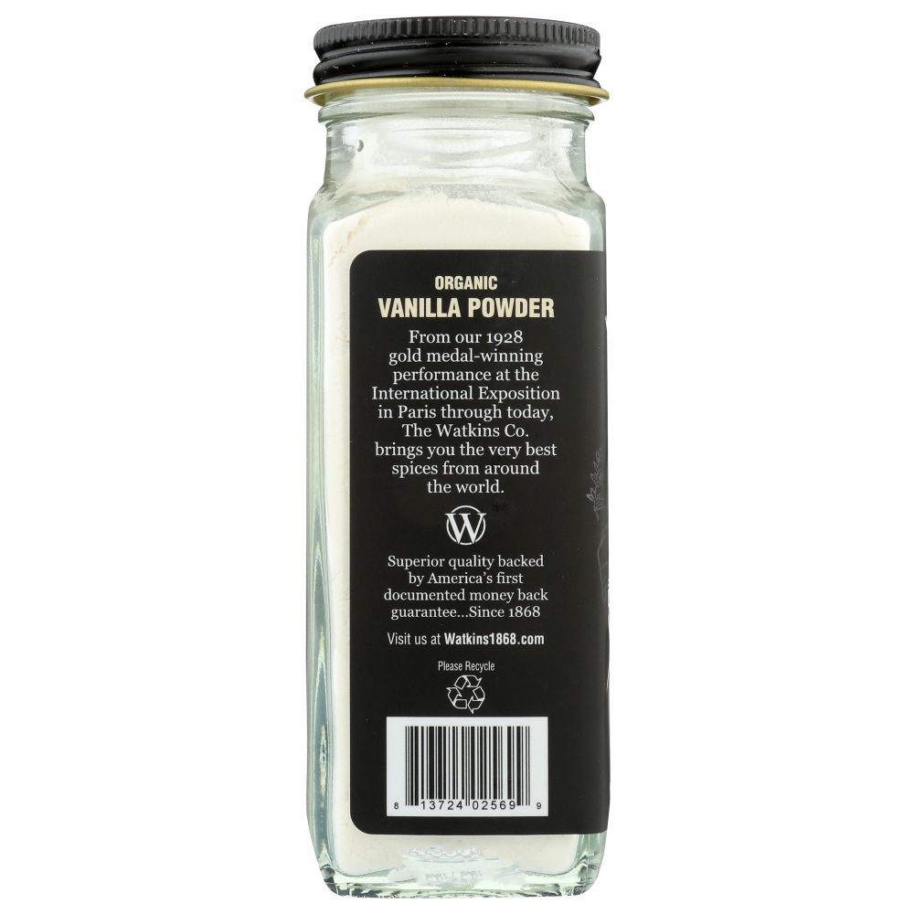 WATKINS: Powder Vanilla Org, 3.4 oz