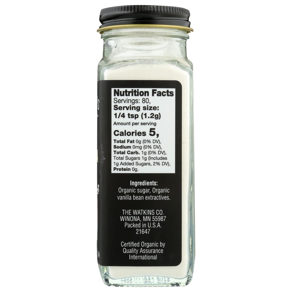 WATKINS: Powder Vanilla Org, 3.4 oz