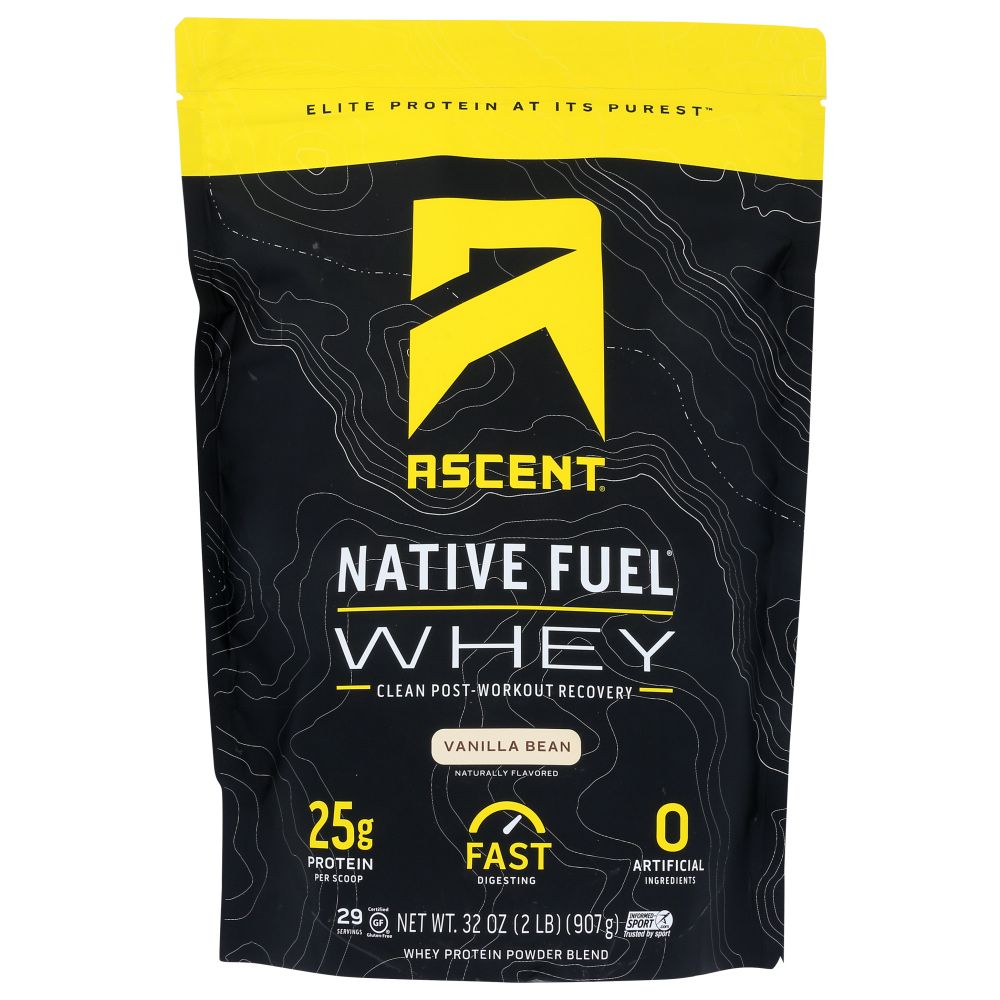 ASCENT: Whey Protein Native Vanil, 2 lb