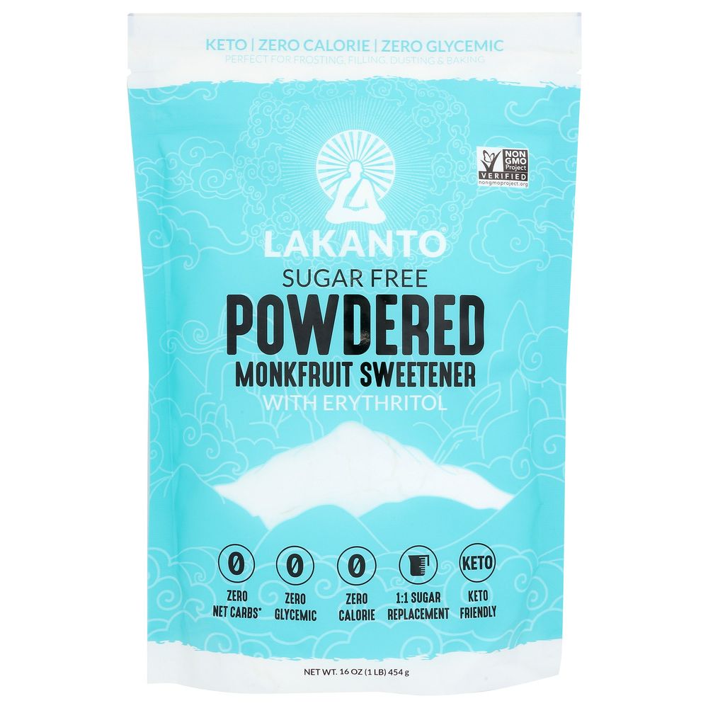LAKANTO: Sweetener Powdered, 16 oz - Baking Redefined