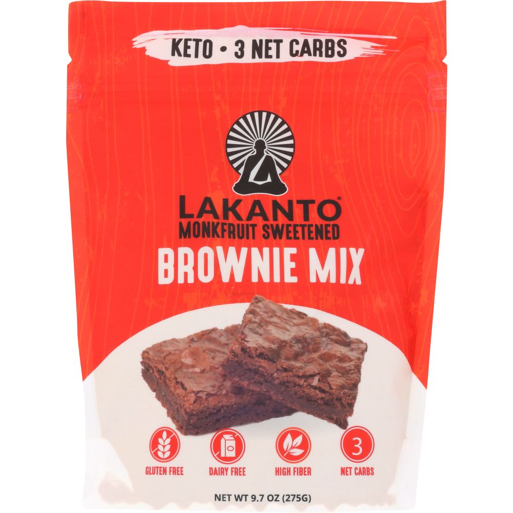 LAKANTO: Mix Brownie, 9.71 oz - Baking Redefined