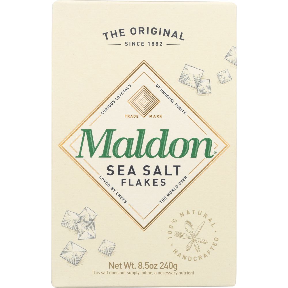 MALDON: The Original Crystal Sea Salt Flakes, 8.5 oz - Baking Redefined