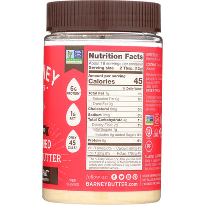 BARNEY BUTTER: Powdered Almond Butter, 8 oz