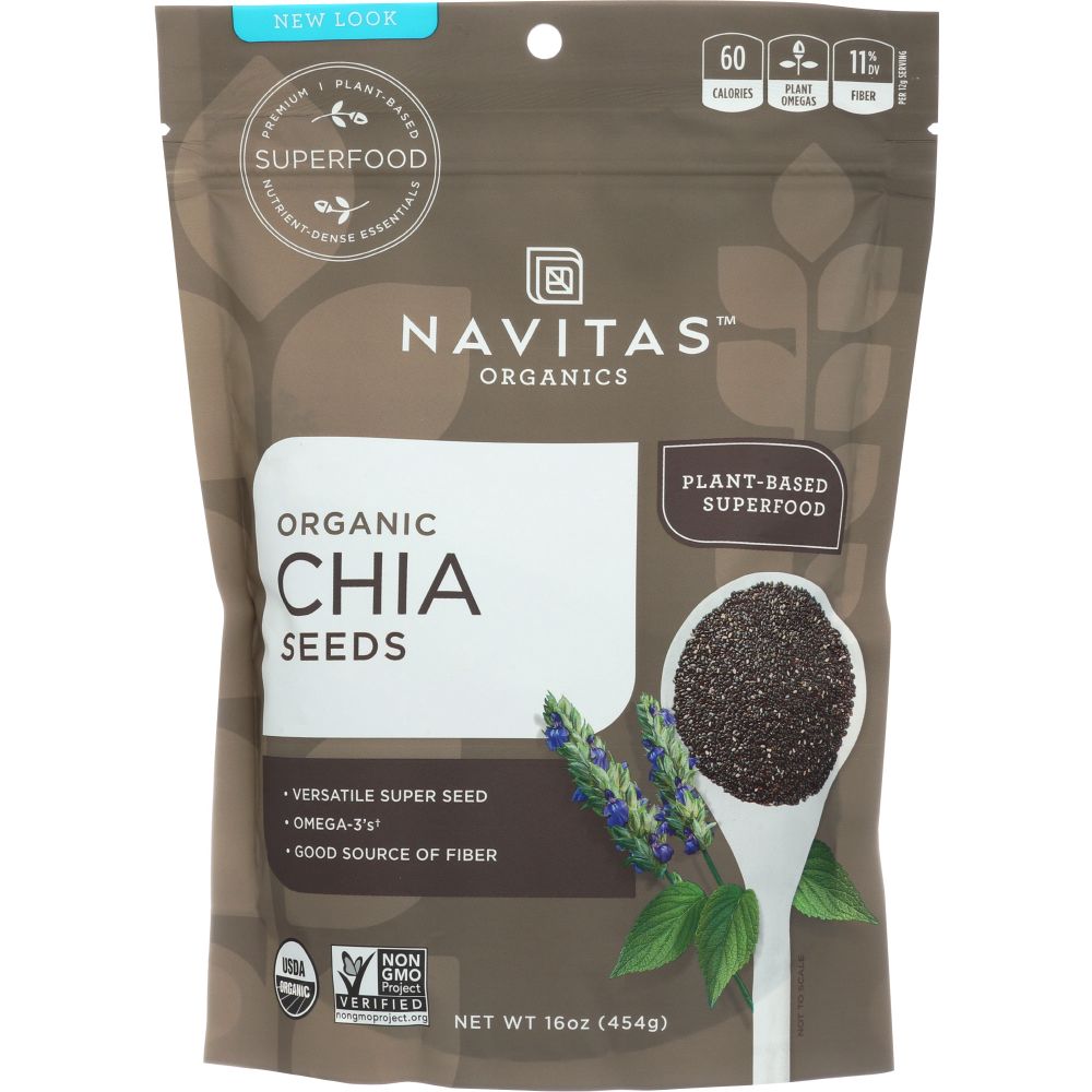 NAVITAS: Organic Chia Seeds, 16 oz