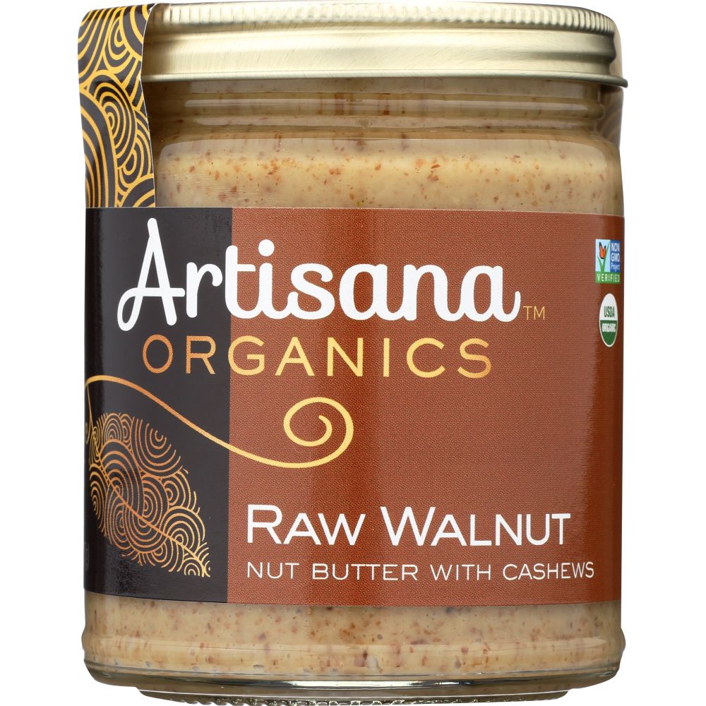 ARTISANA: 100% Organic Raw Walnut Butter with Cashews, 8 oz - Baking Redefined