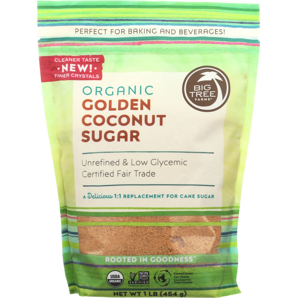 BIG TREE FARMS: Organic Golden Coconut Sugar, 16 oz - Baking Redefined