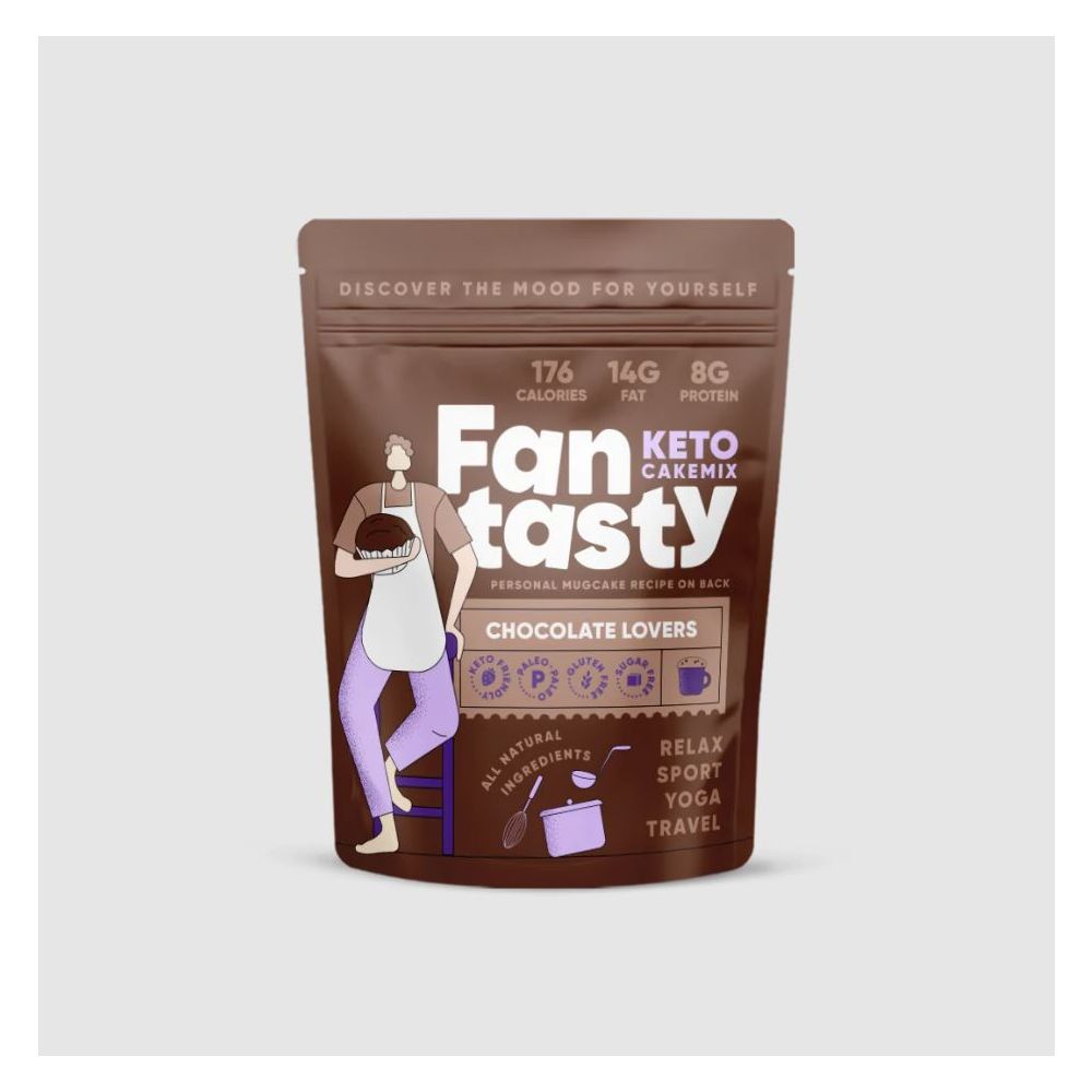 FAN TASTY FOOD: Chocolate Lovers Keto Cake Mix, 9.52 oz - Baking Redefined