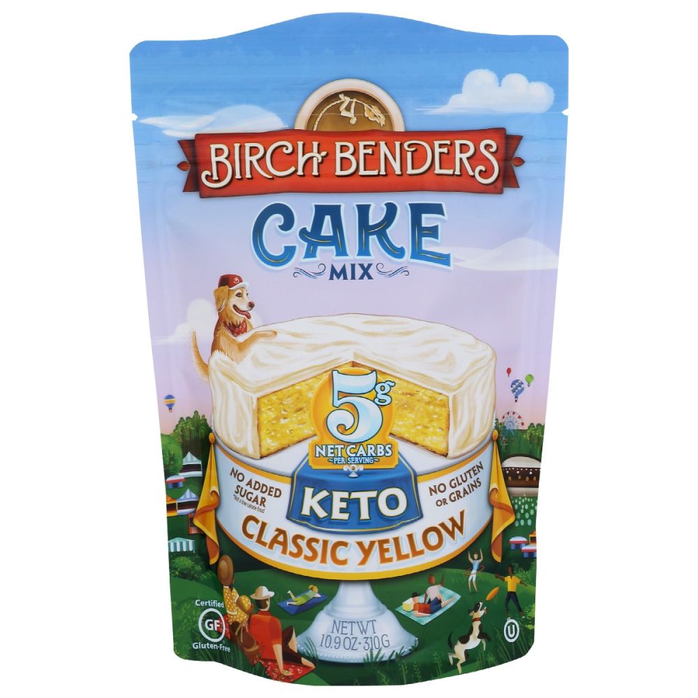 BIRCH BENDERS: Keto Classic Yellow Cake, 10.9 oz