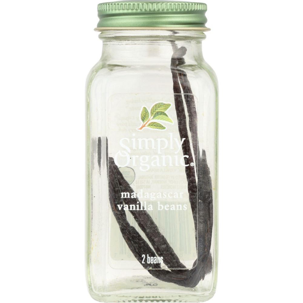 SIMPLY ORGANIC: Vanilla Bean Whole Madagascar, 2 pc - Baking Redefined