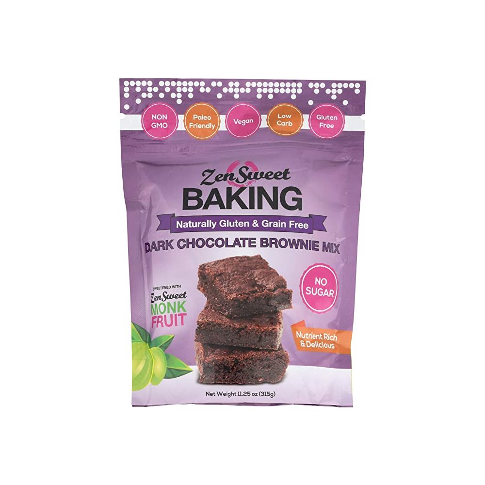 ZENSWEET: Dark Chocolate Brownie Mix, 11.25 oz