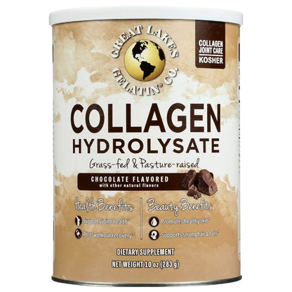 GREAT LAKES: Collagen Pwdr Chocolate, 10 oz