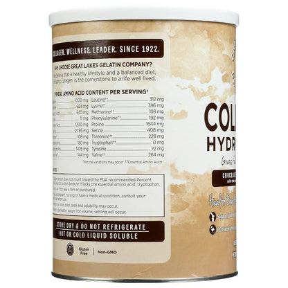 GREAT LAKES: Collagen Pwdr Chocolate, 10 oz