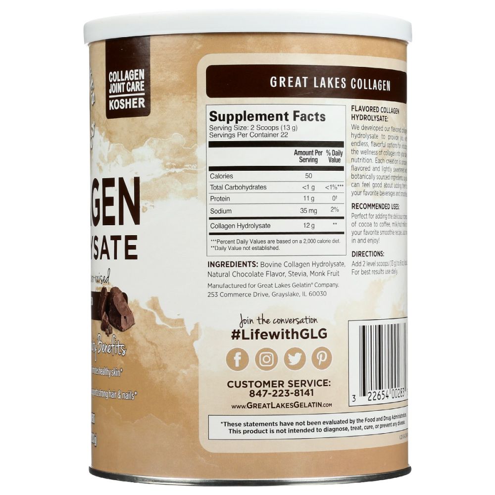 GREAT LAKES: Collagen Pwdr Chocolate, 10 oz – Baking Redefined