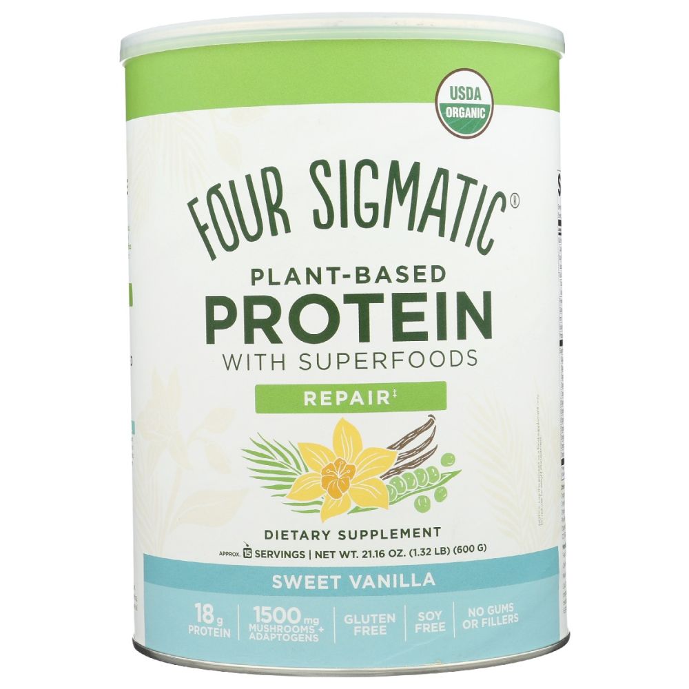 FOUR SIGMATIC: Protein Plant Vanilla, 21.6 oz