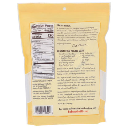 BOBS RED MILL: Flour Sorghum, 22 oz