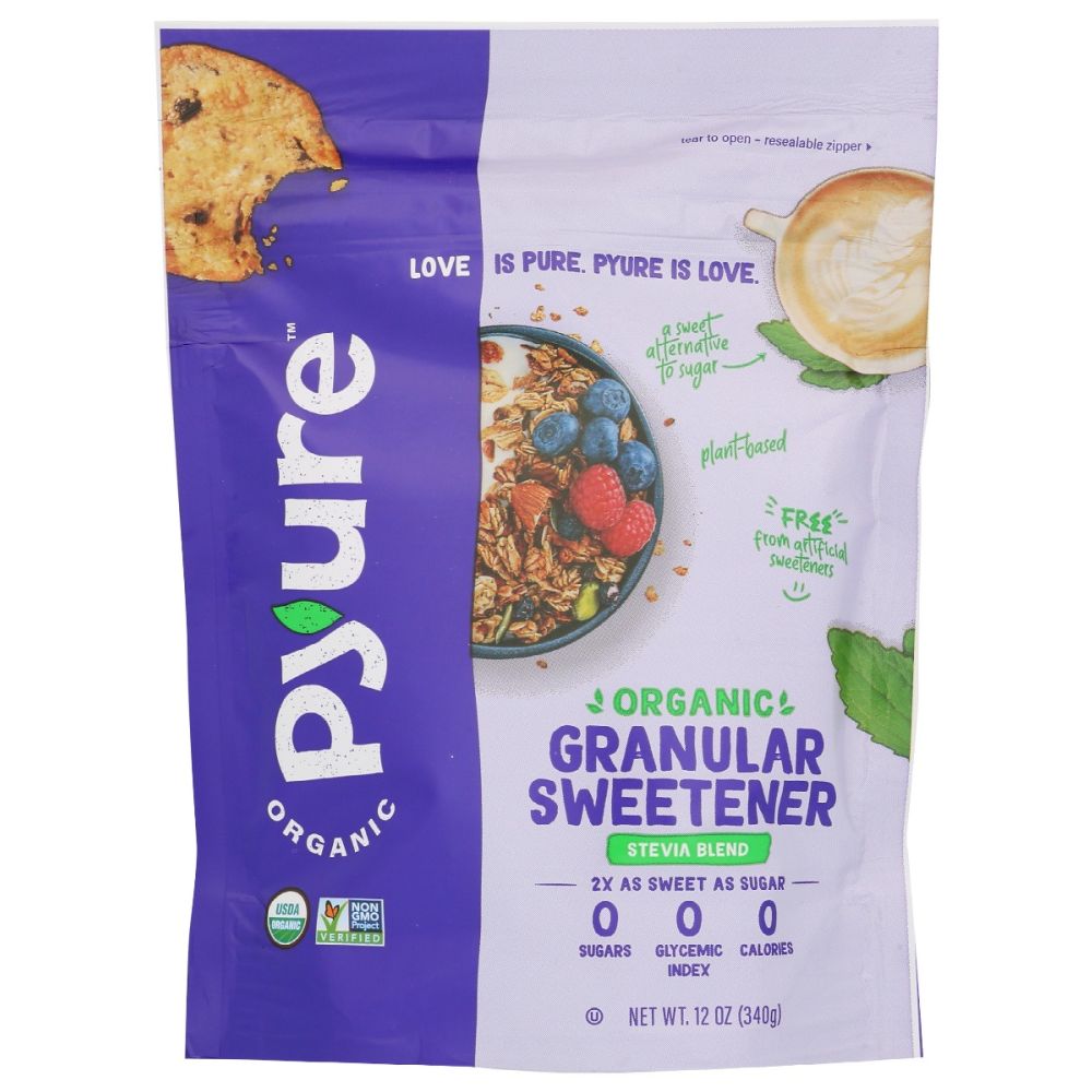 PYURE: Sweetener Granular Org, 12 oz - Baking Redefined 