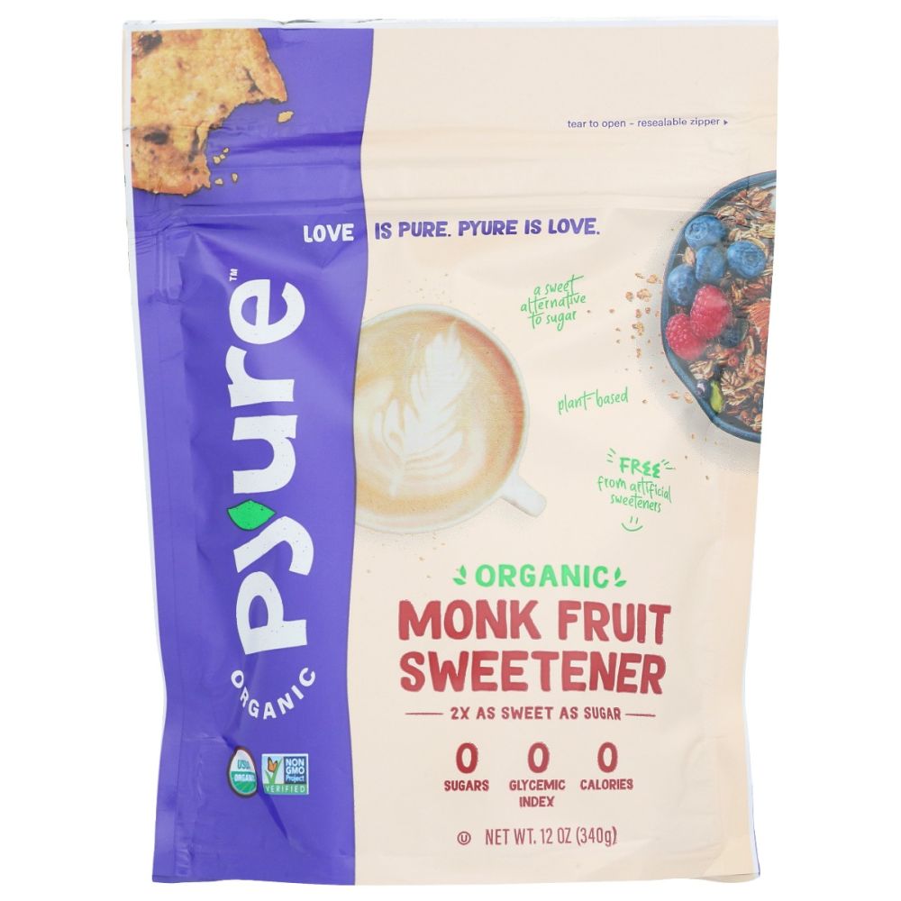 PYURE: Organic Monk Fruit Sweetener, 12 oz - Baking Redefined